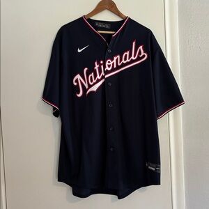 Nationals Navy Baseball Jersey